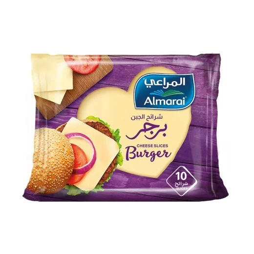 جبنة شرائح برجر المراعي 10 قطع