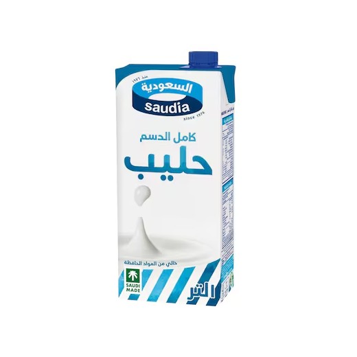 Saudia Full Fat Milk 1 Liter