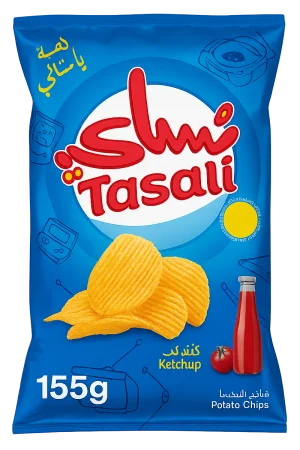 بطاط تسالي بنكهة الكاتشب 155 جرام