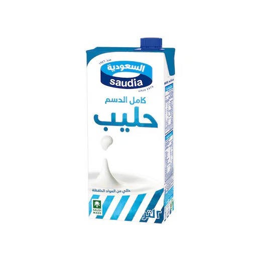 Saudia Full Fat Milk 2 Liter