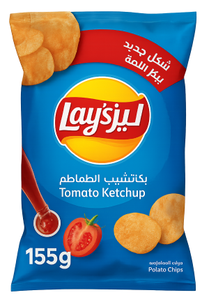 رقائق بطاطس ليز بالكاتشب 155 جم