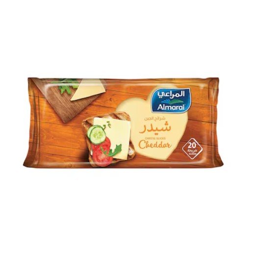 AlMarai Cheddar Slice Cheese 20 piece