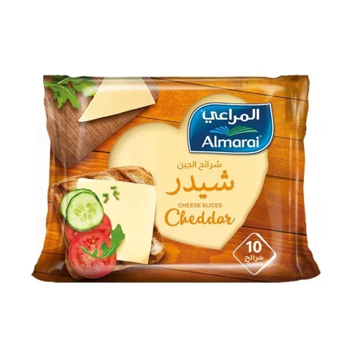 جبنة شرائح شيدر المراعي 10 قطع